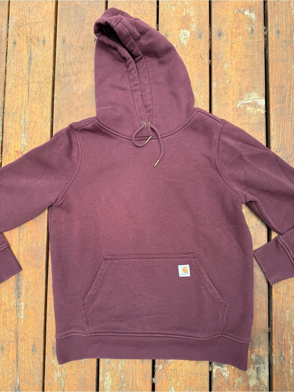 Carhartt womens Clarksburg sweatshirt hoodie burgundy
